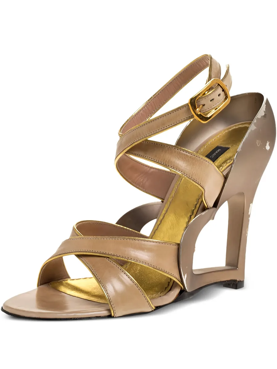 heart buckle sandals 1