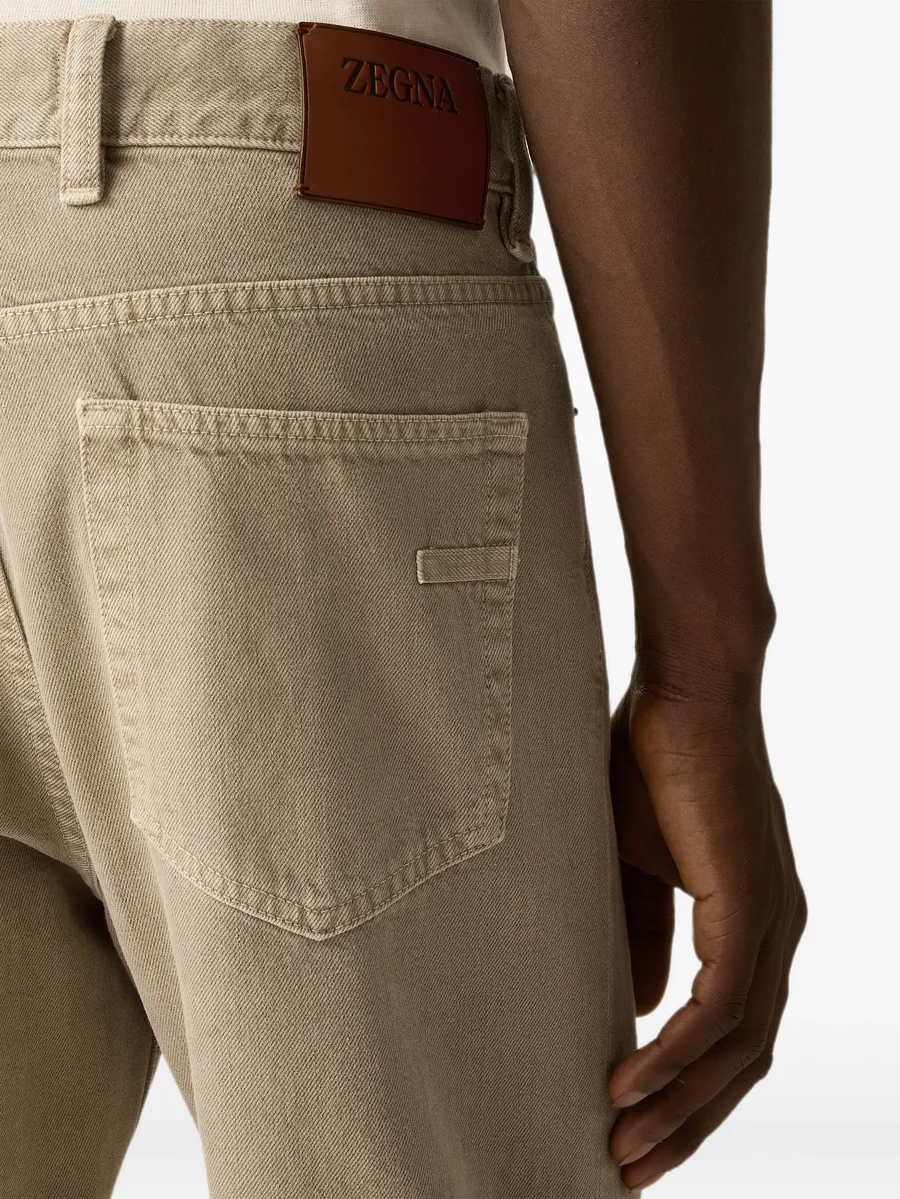 light taupe cotton Roccia pants 5