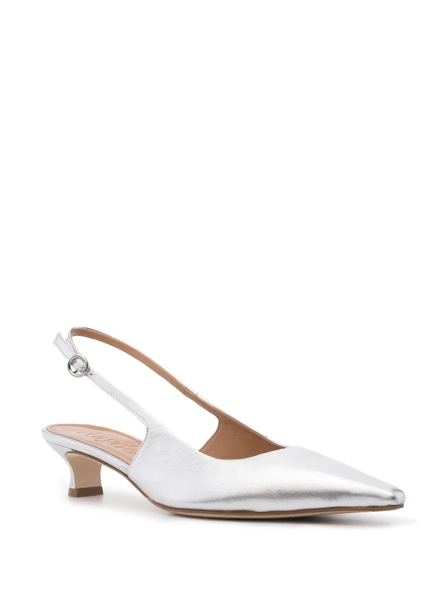 Catrina 35mm metallic-leather pumps 3