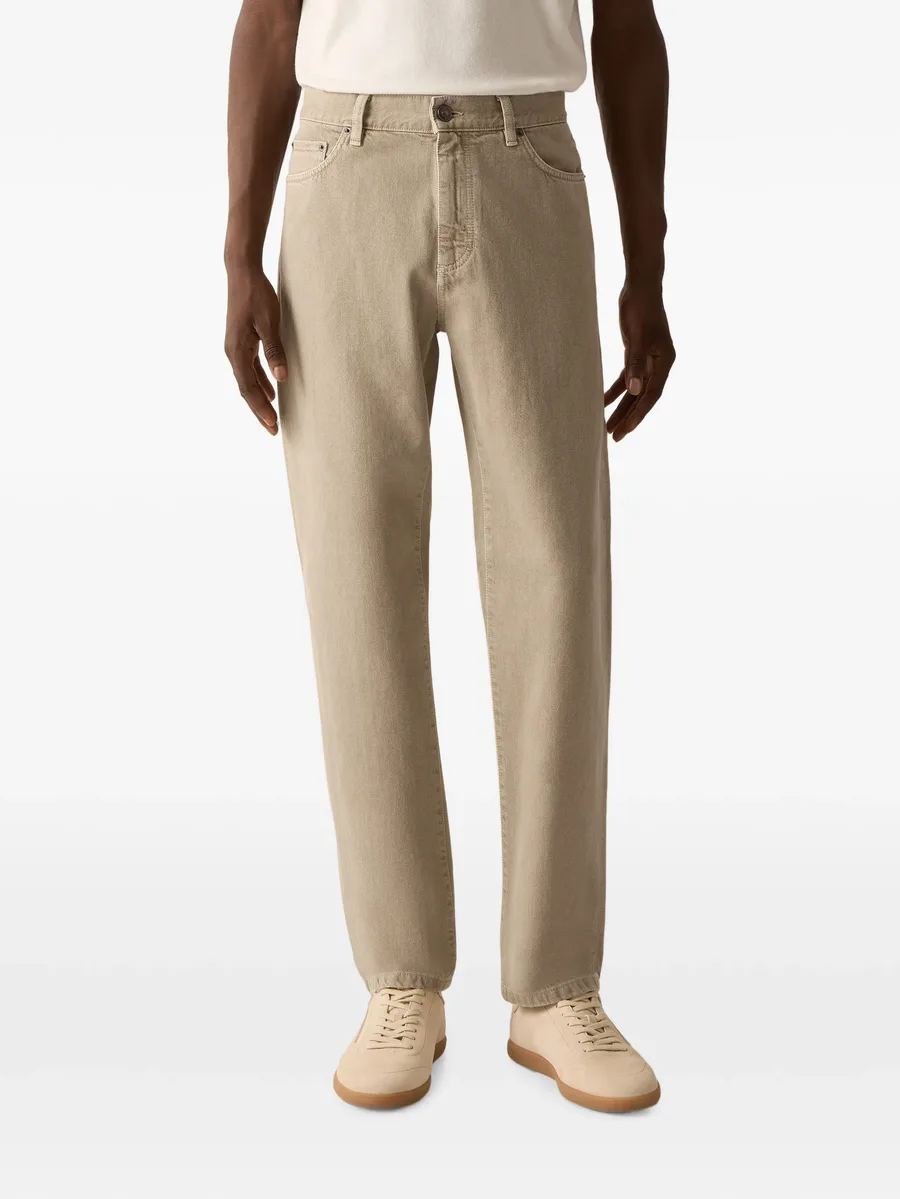 light taupe cotton Roccia pants 2