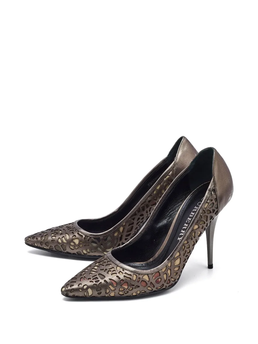 cut leather pumps 4