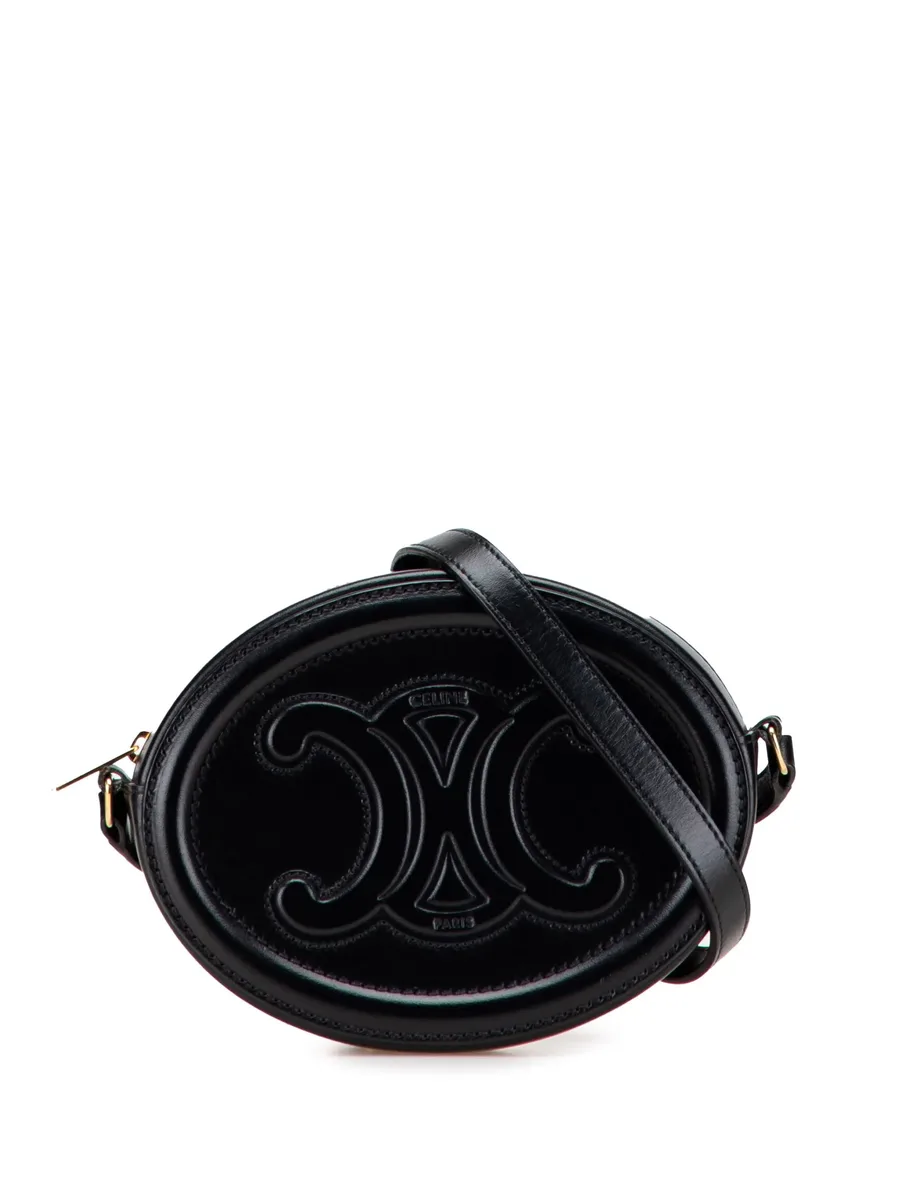 маленькая сумка через плечо Cuir Triomphe Oval (2021 год) 2