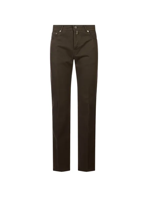 logo-patch straight-leg jeans