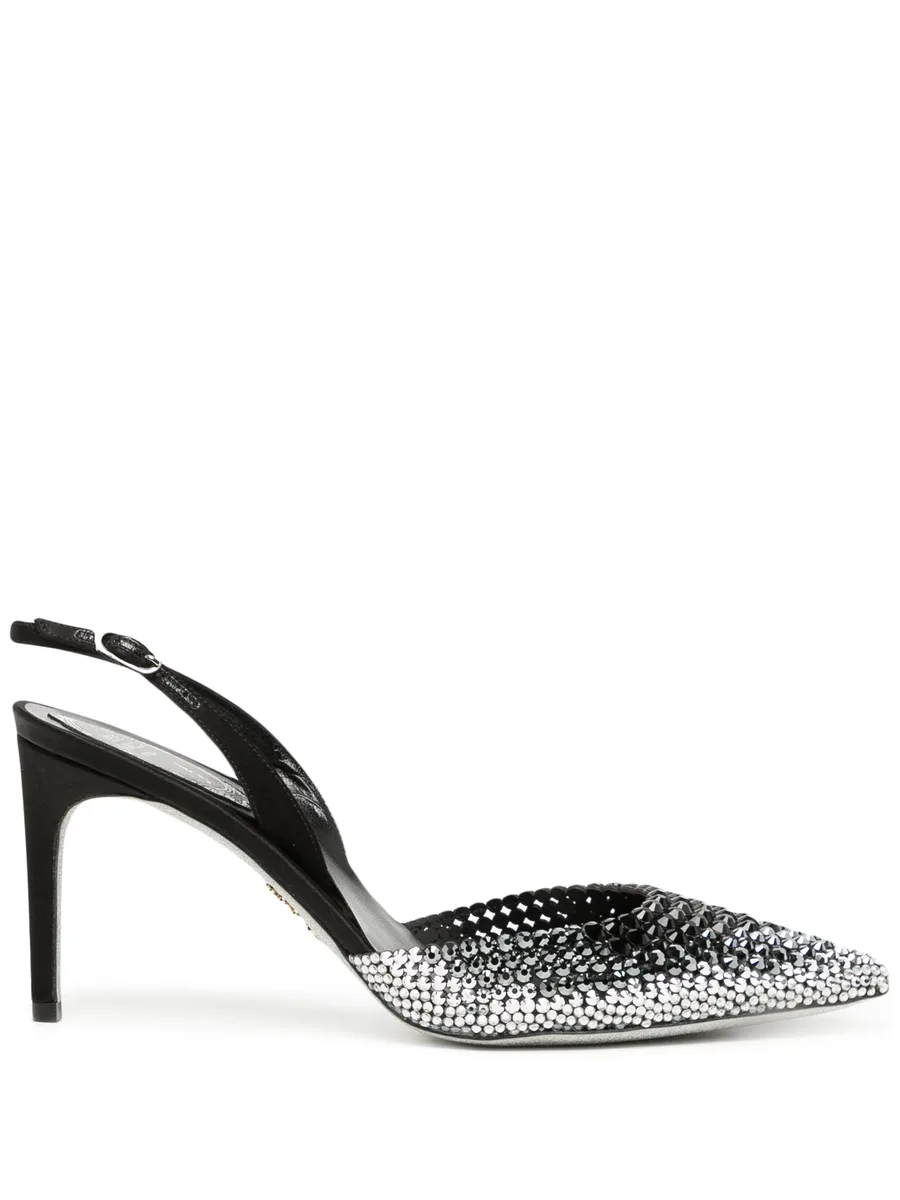 Jackie 70mm crystal-embellished pumps 1