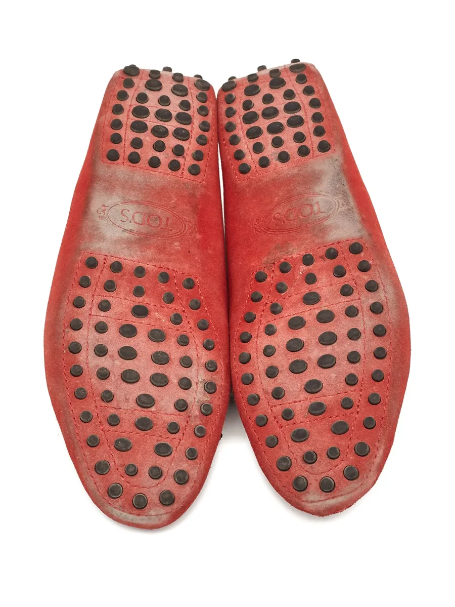 Pre-owned suede loafers 9