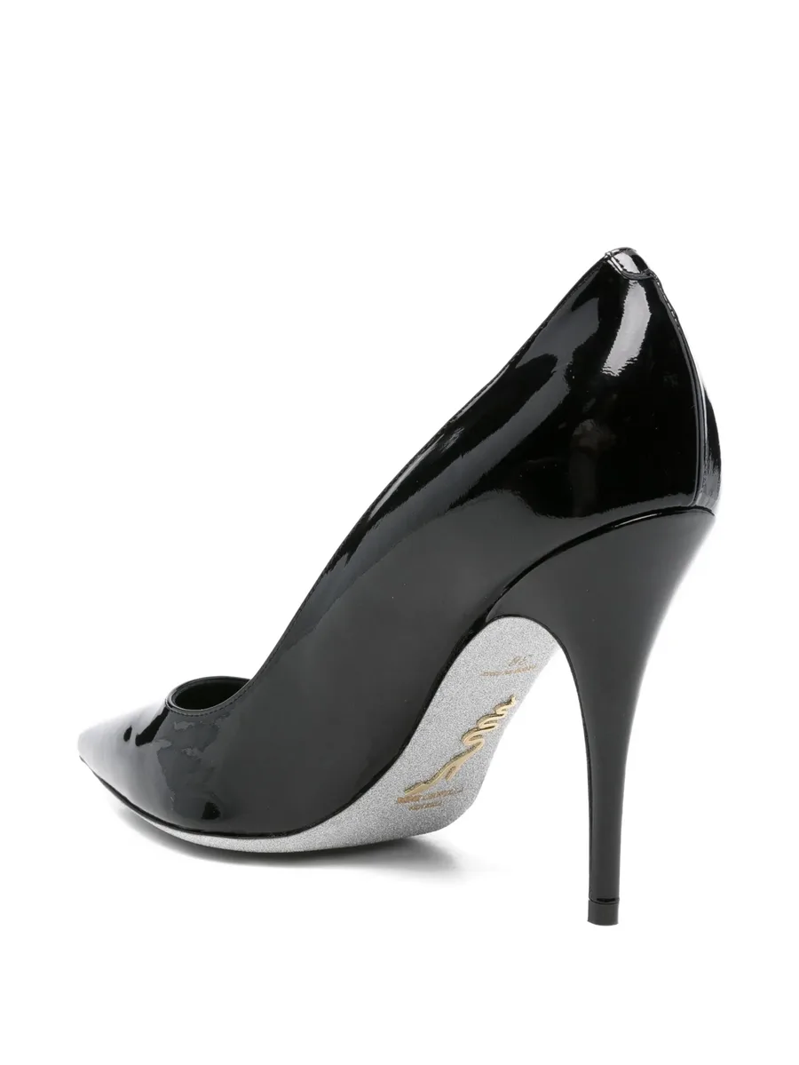 100mm pointed-toe stiletto heeled pumps 5