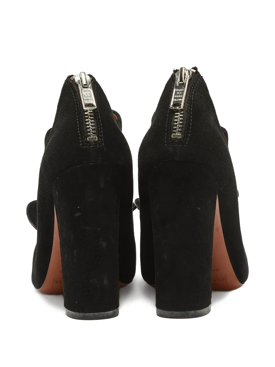 pre-owned 105mm bow-embellished pumps 11
