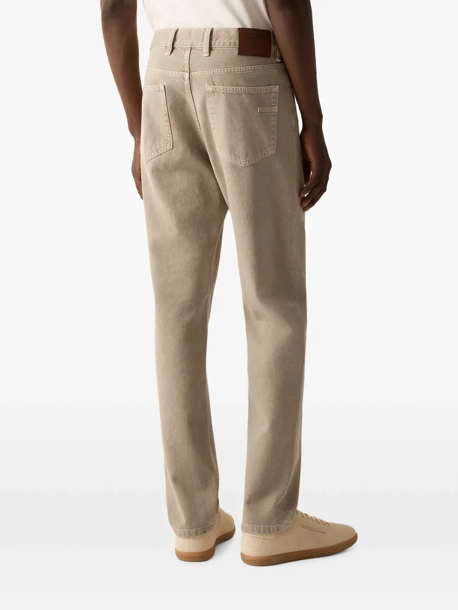 light taupe cotton Roccia pants 4