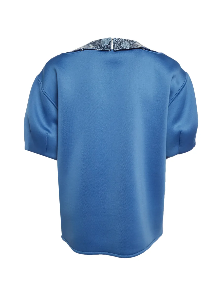 snake-print short-sleeve T-shirt 3