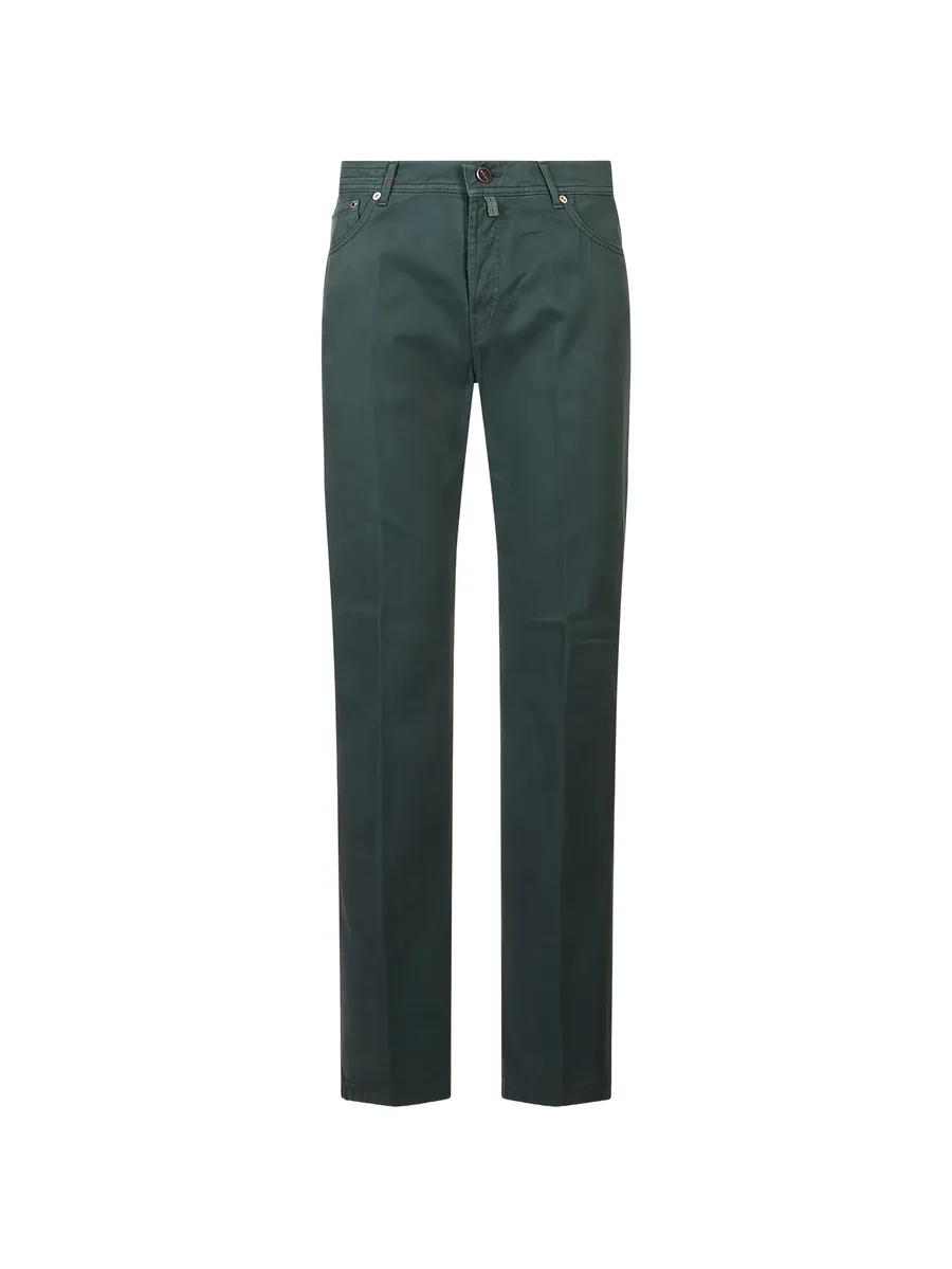 straight-leg logo-patch jeans 1