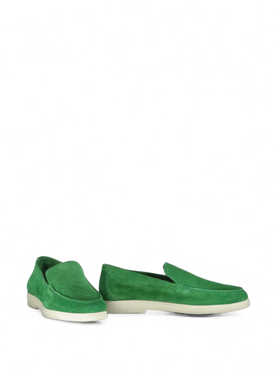 topstitched suede loafers 2
