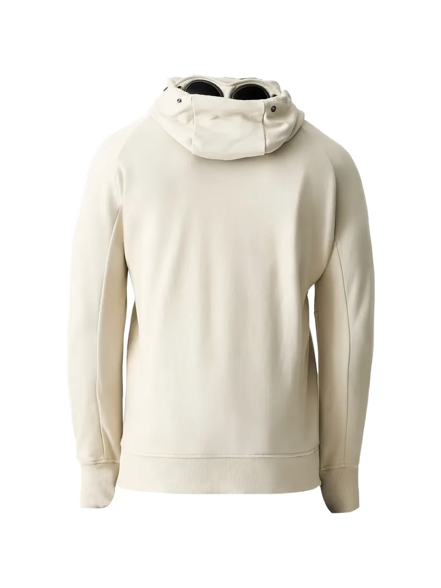 Diagonal Raised fleece lens hooded sweatshirt 2