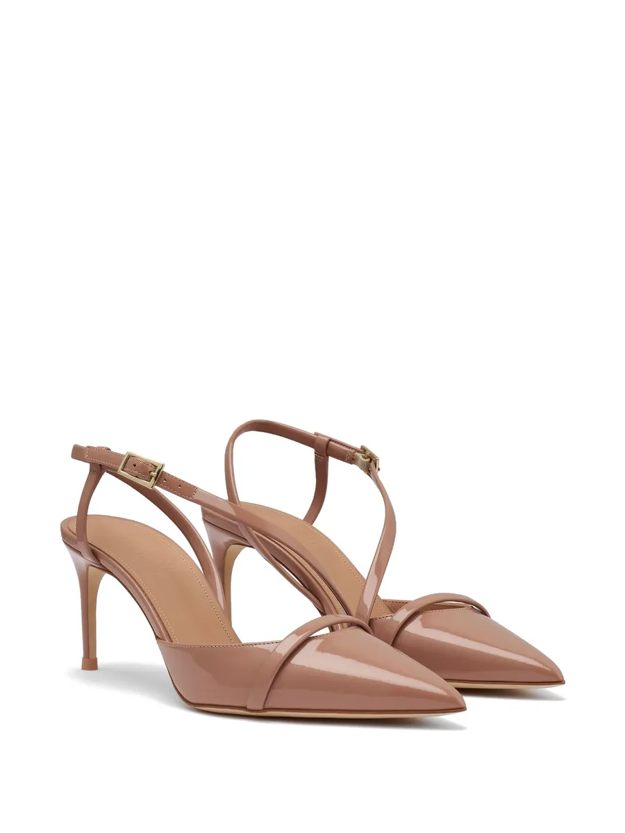 Valeria patent-leather slingback pumps 4