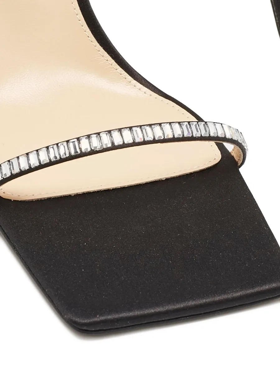 pre-owned 100mm embellished sandals 10