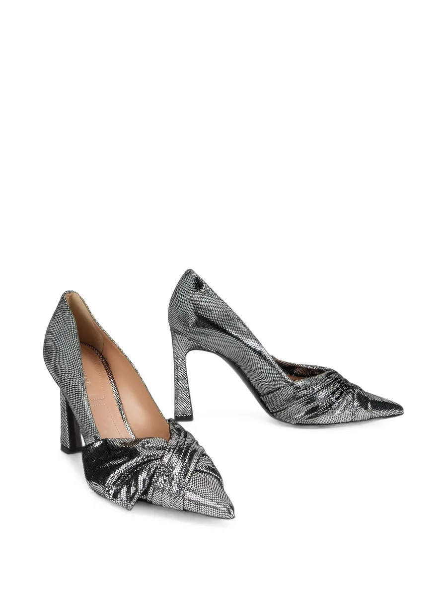 knot-detail pointed-toe pumps 2