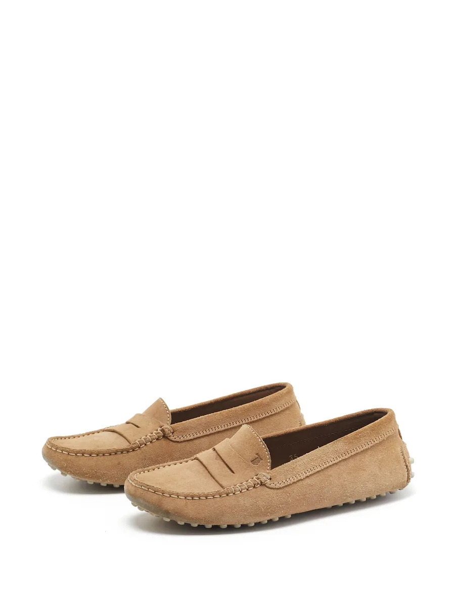 Pre-Owned suede loafers 3