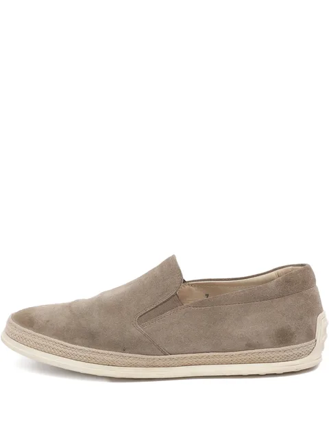 slip-on suede loafers