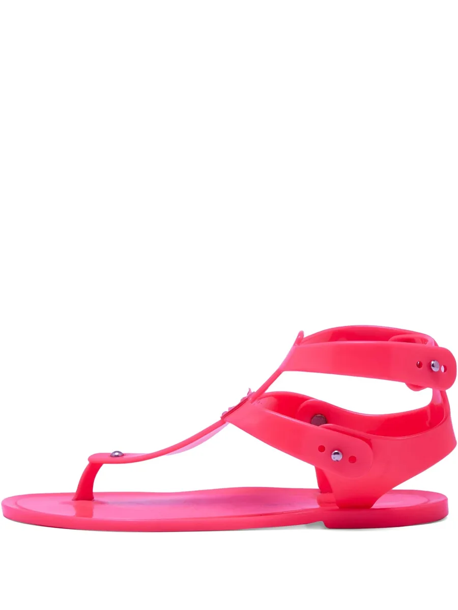 jelly T-bar flat sandals 2