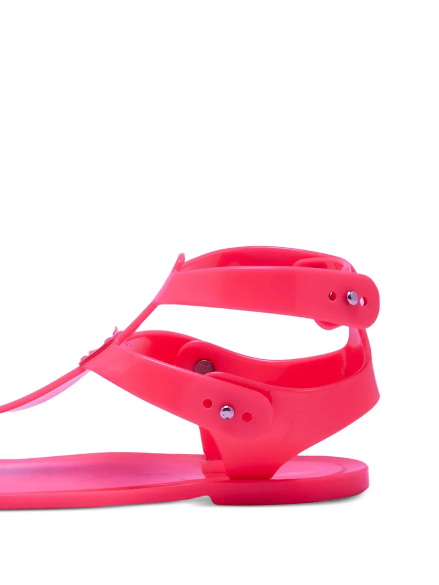 jelly T-bar flat sandals 4