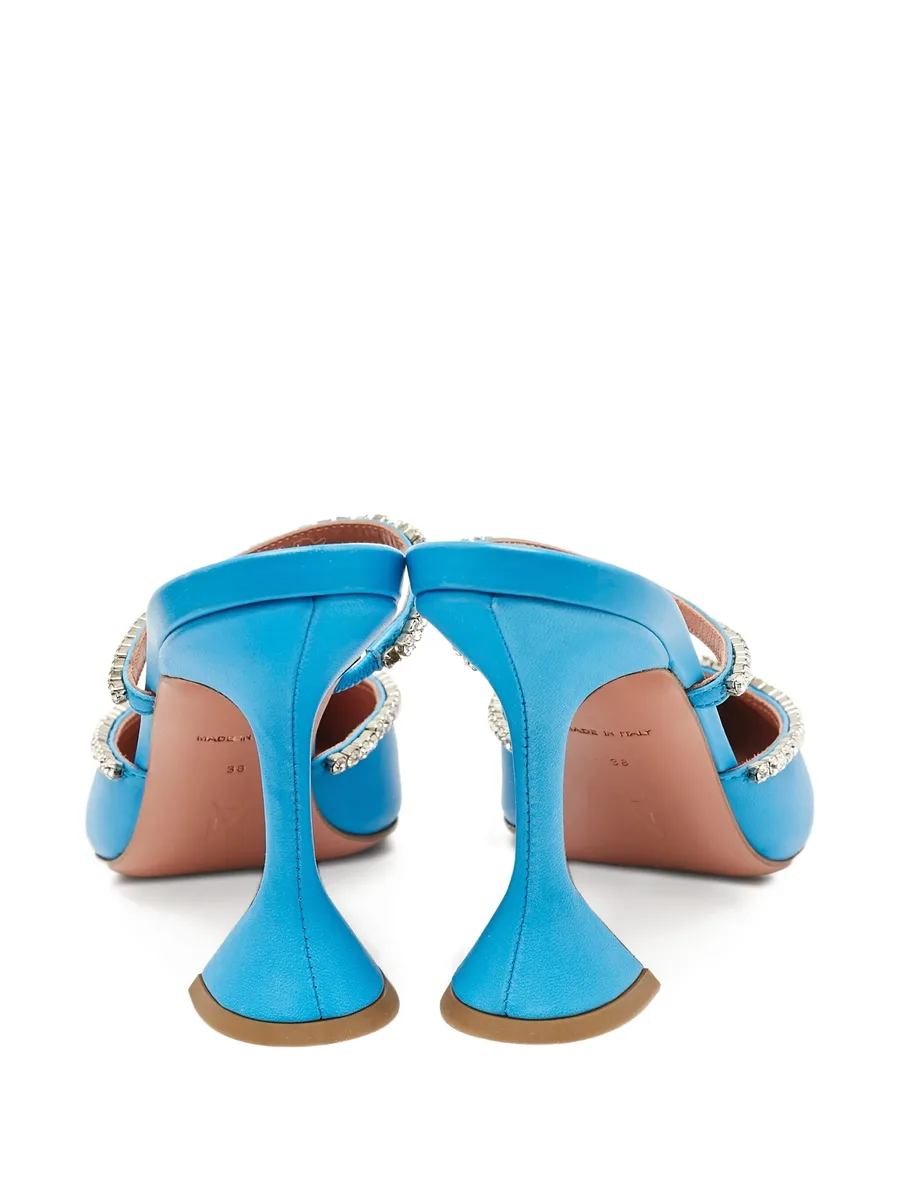 rhinestone-embellished pointed mules 8