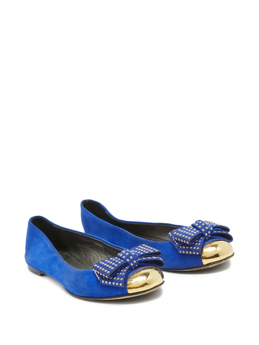 stud-embellished ballerina flats 14