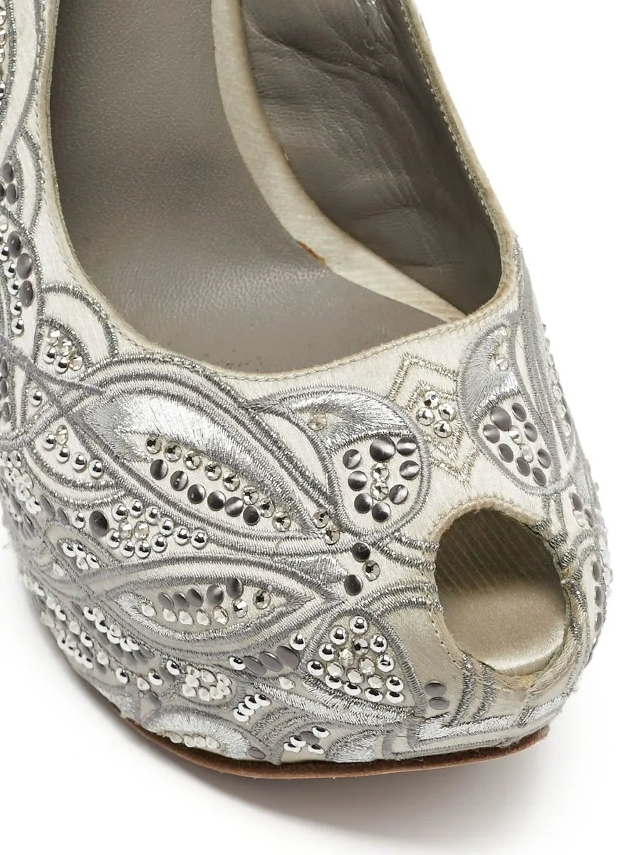150mm peep-toe heeled pumps 12