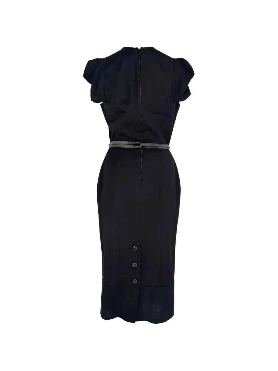 Galaxy belted midi dress 2