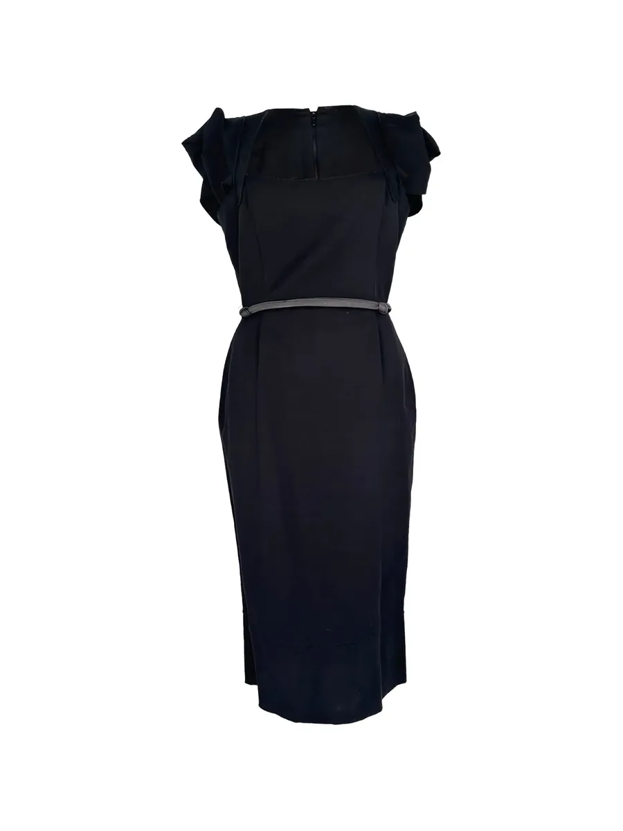 Galaxy belted midi dress 1