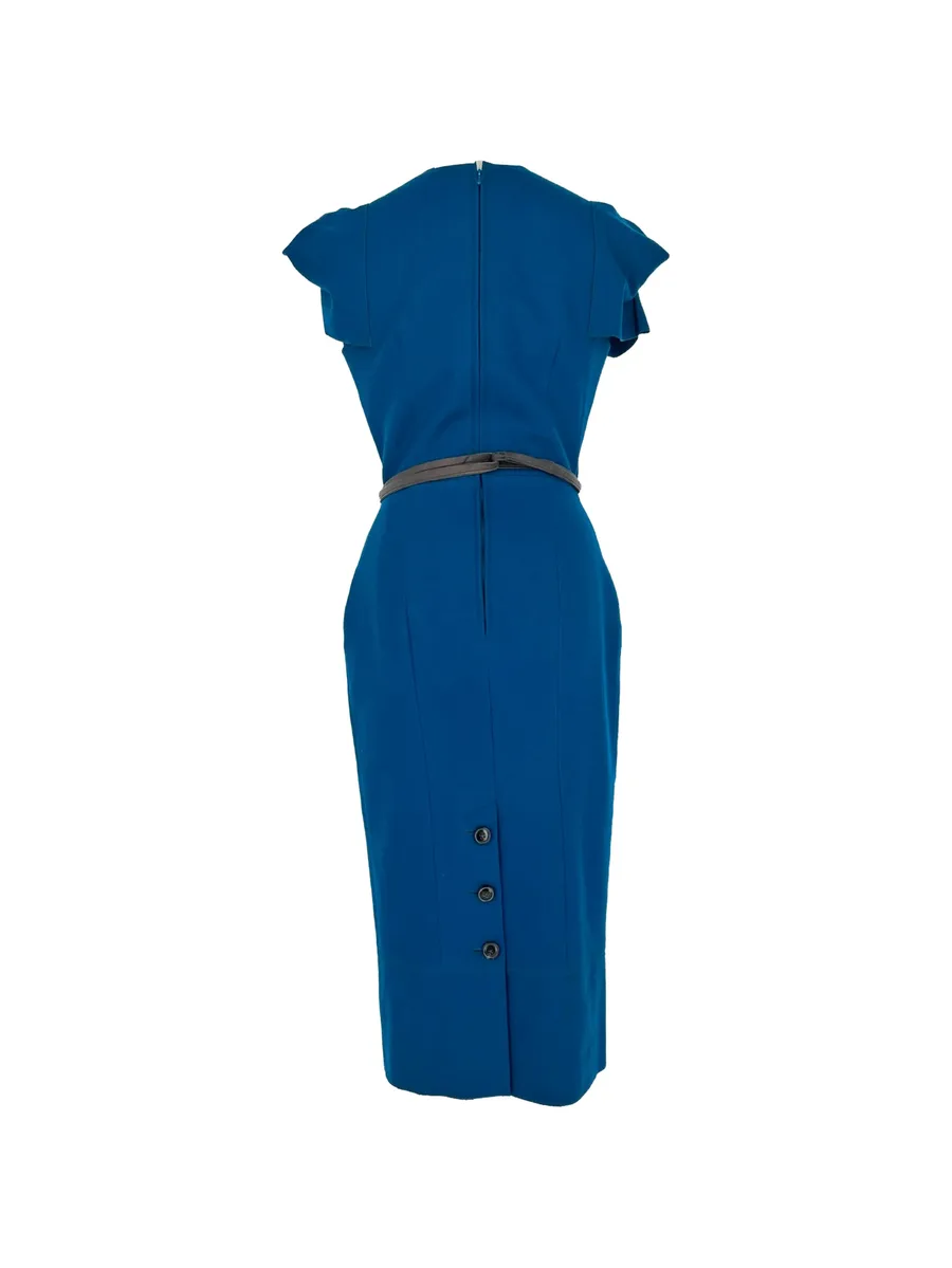 Galaxy belted midi dress 2