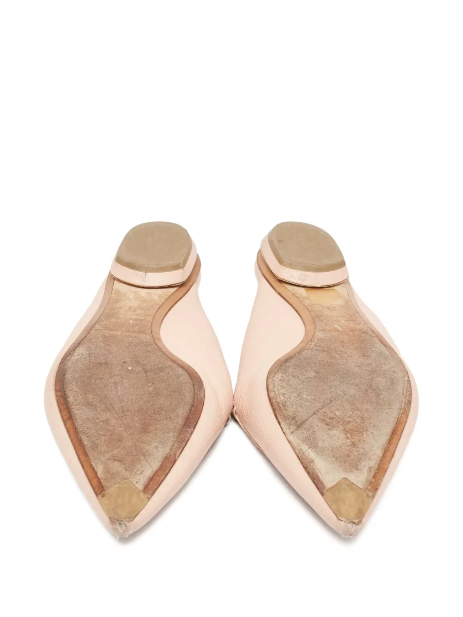 Pre-owned leather mules 8