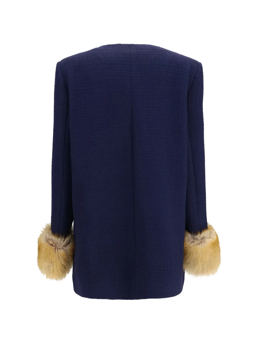 caban in plain wool tweed 2