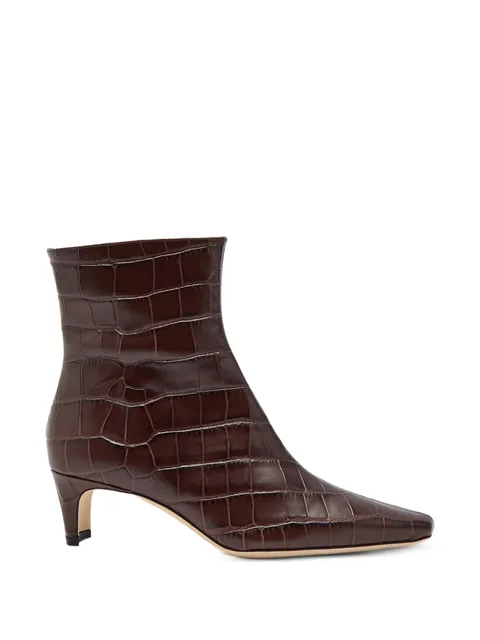 Wally croc-effect ankle boots