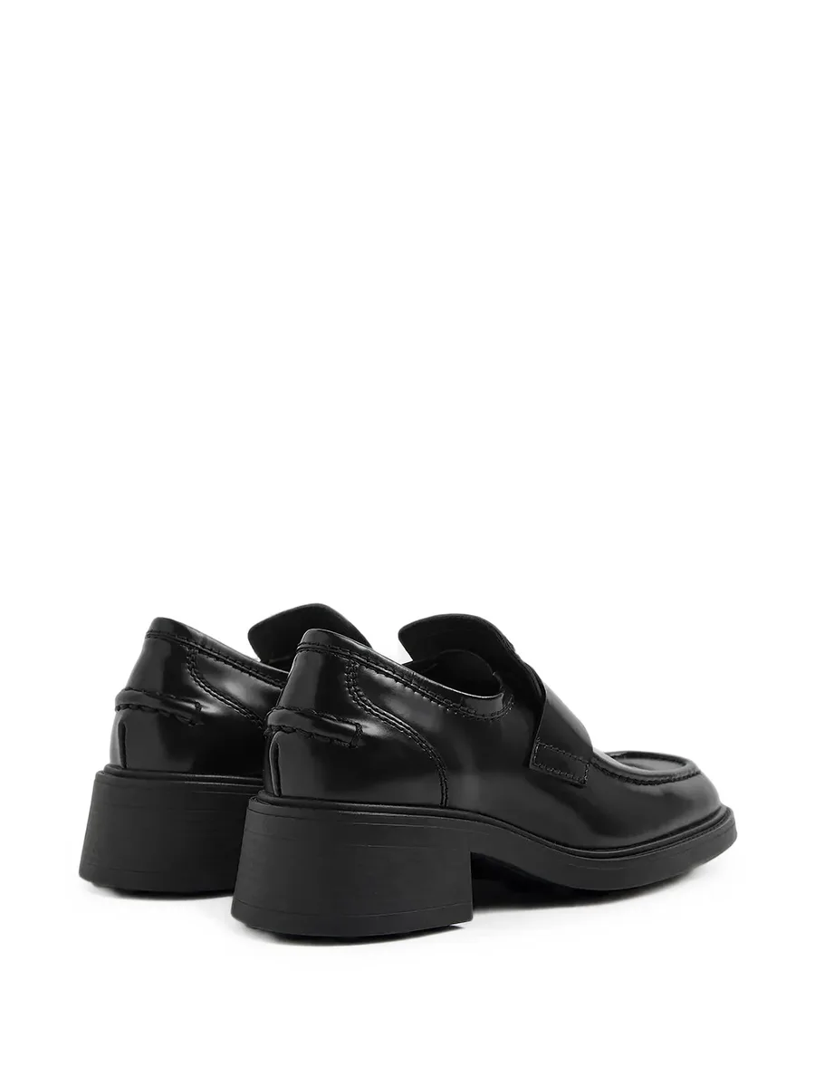 Amelia square-toe block-heel loafers 3