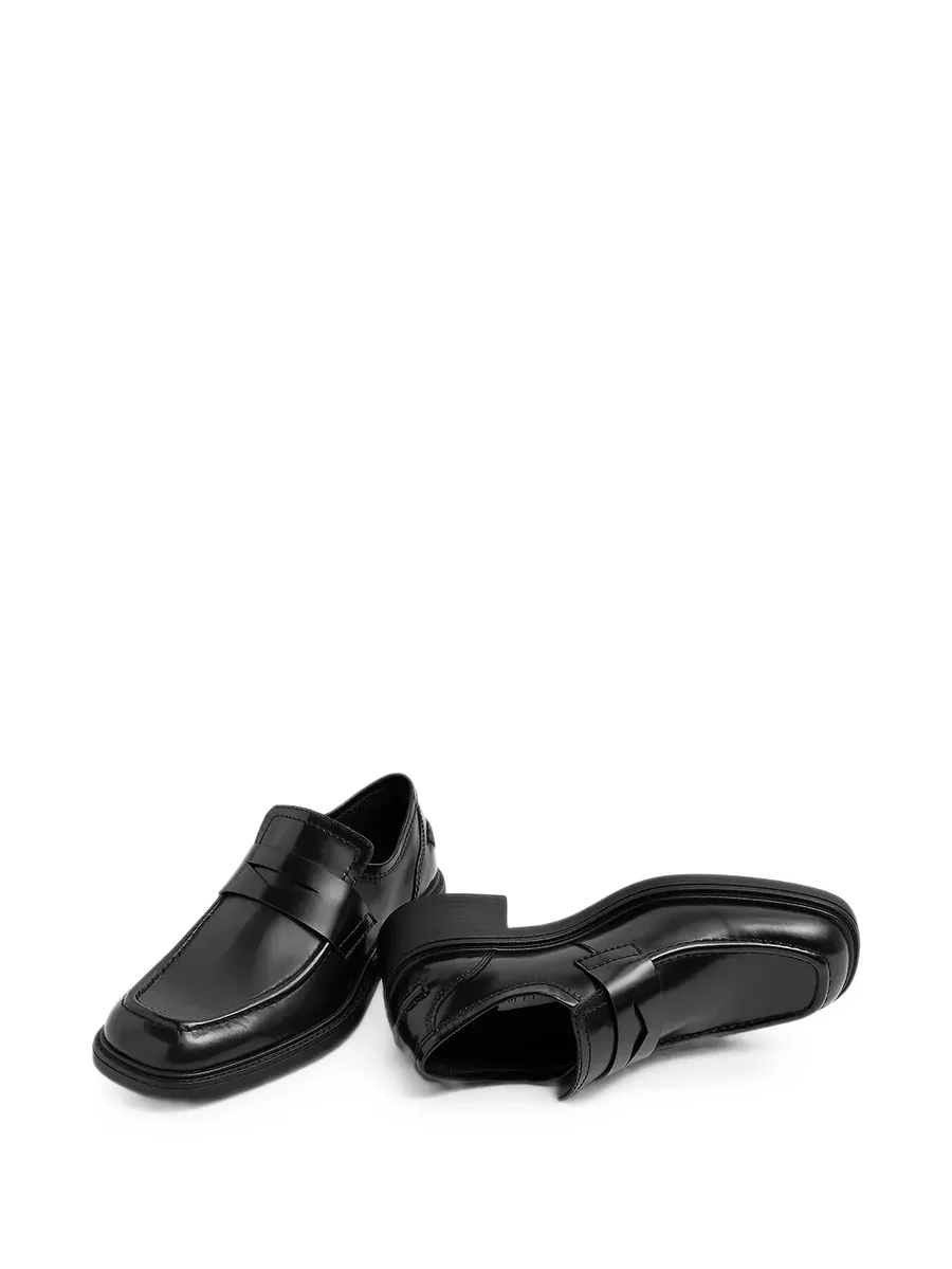 Amelia square-toe block-heel loafers 4