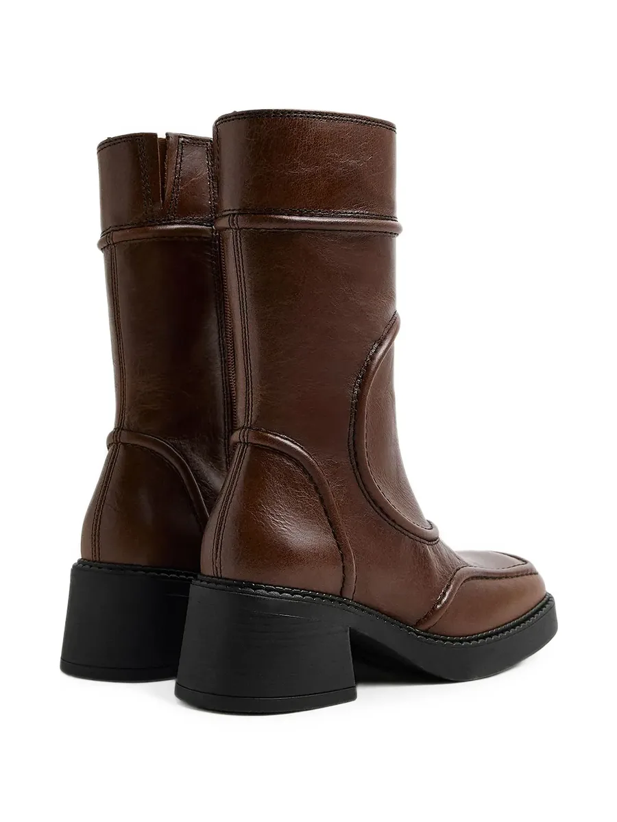 Malene panelled square-toe boots 2