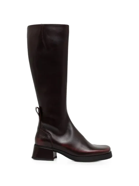 Brunildha square-toe knee-length boots
