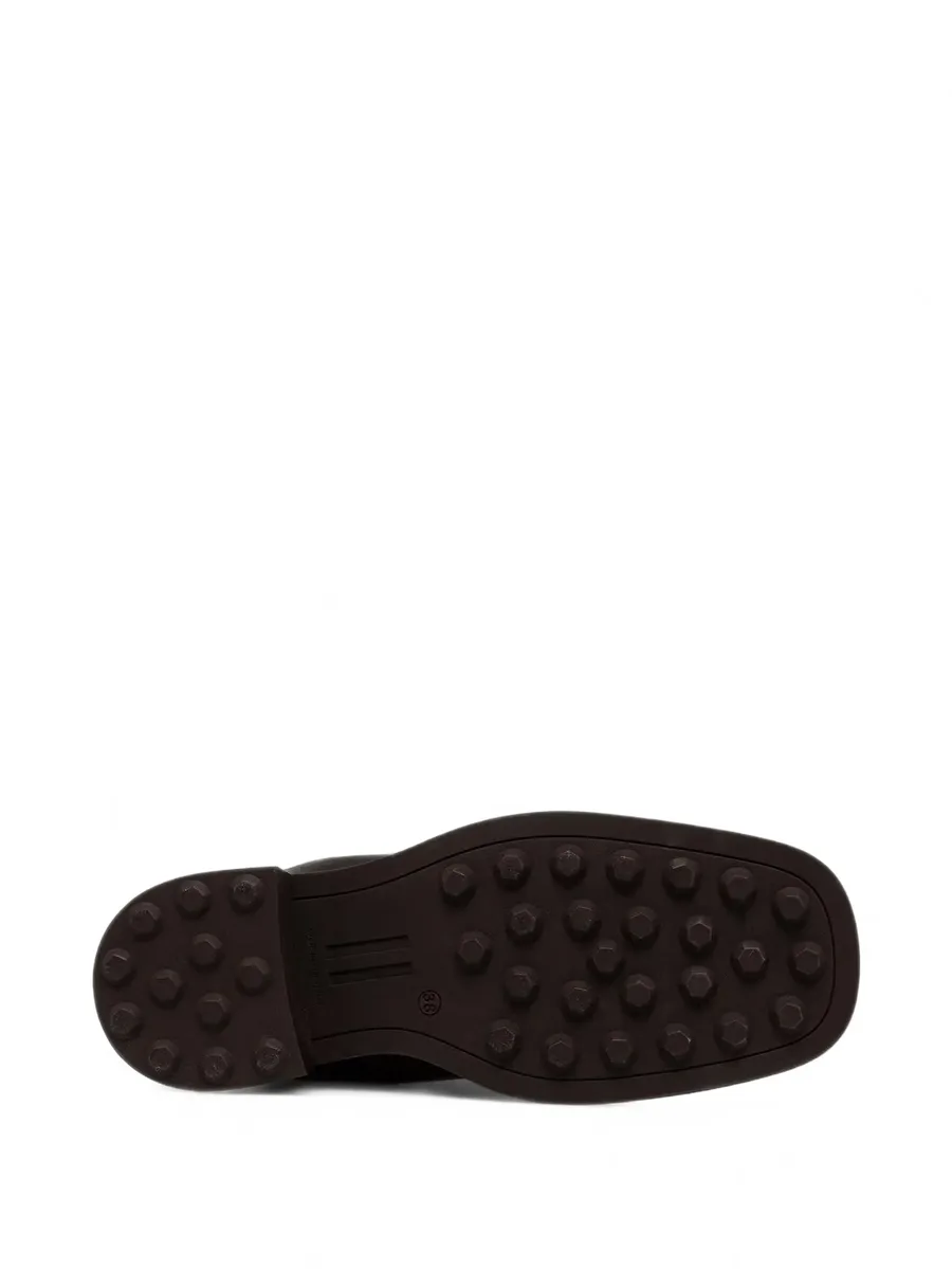 Ross buckle-detail shearling-trim boots 4