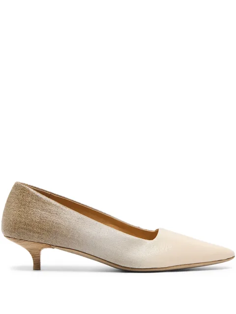 Longiforma leather pumps