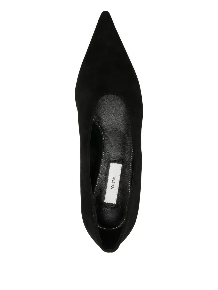 sharp suede kitten pumps 7