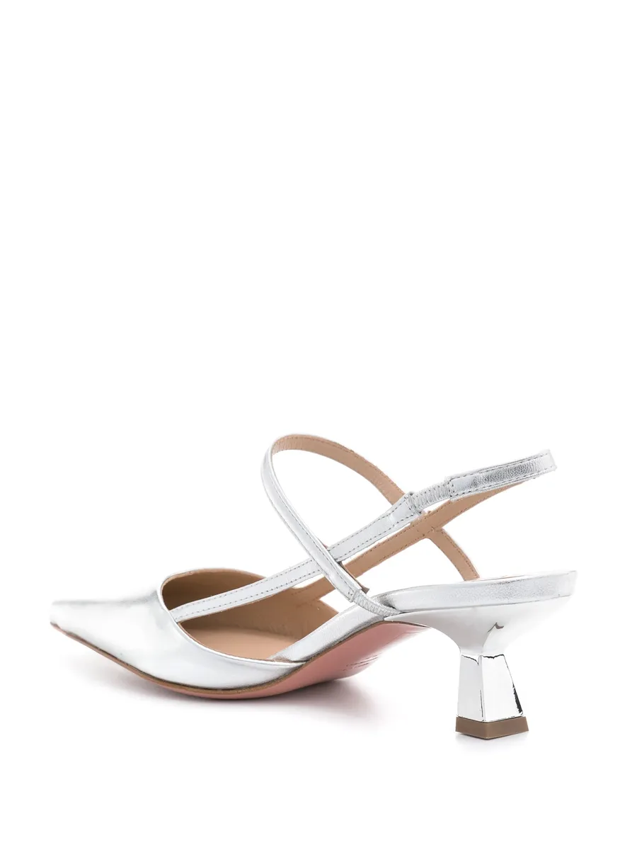 Amai metallic leather pumps 6