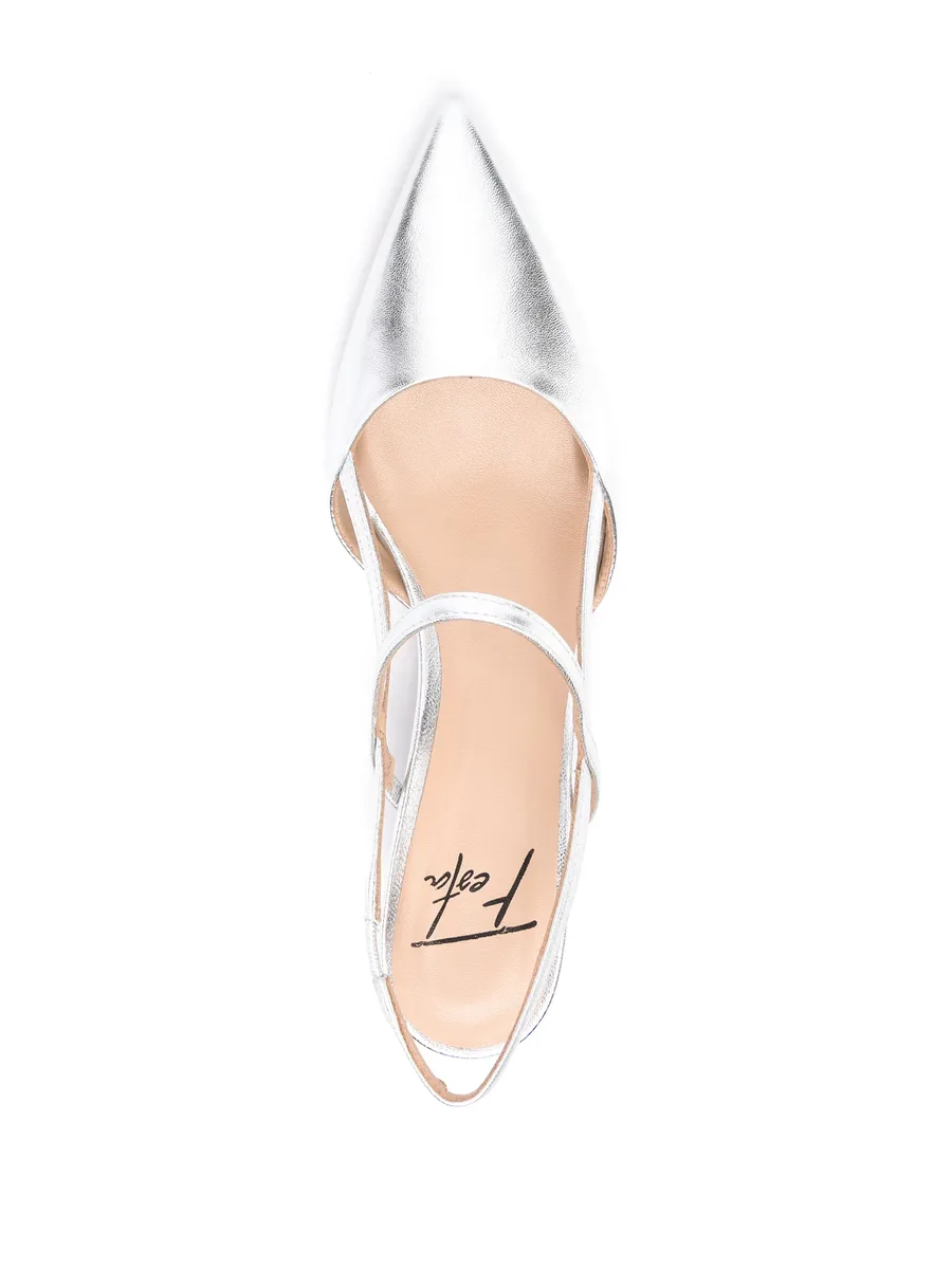 Amai metallic leather pumps 7