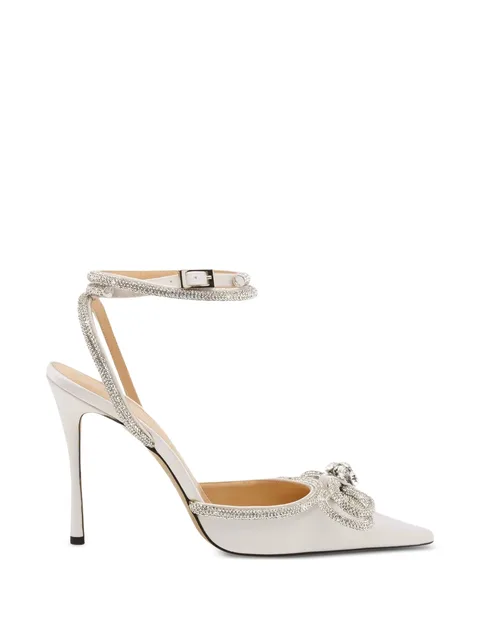 double-bow heeled pumps