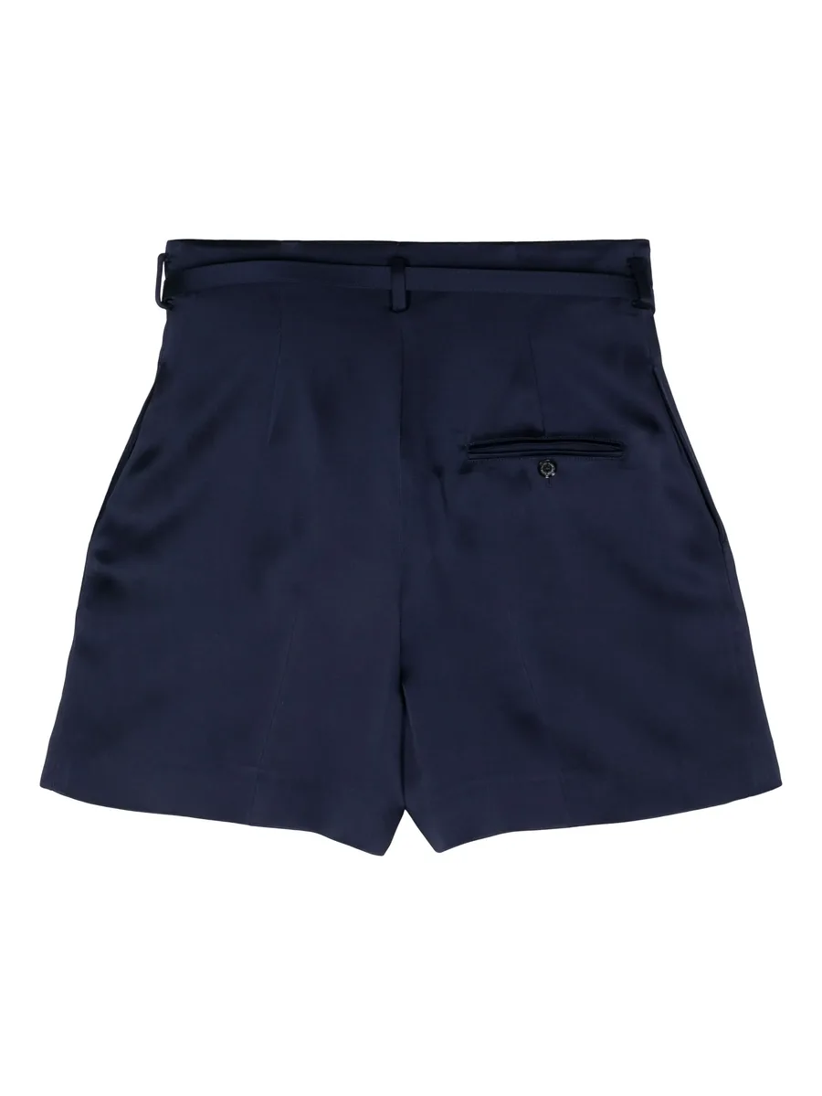 belted satin shorts 3