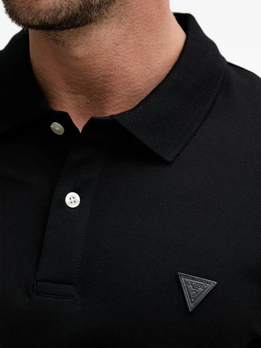 logo-patch cotton polo shirt 5