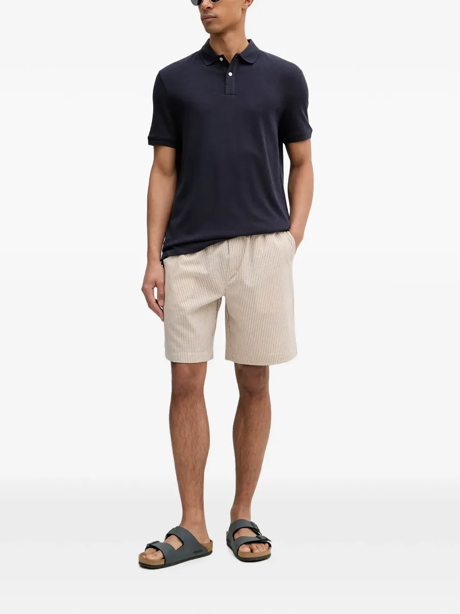 Dobby seersucker striped shorts 2