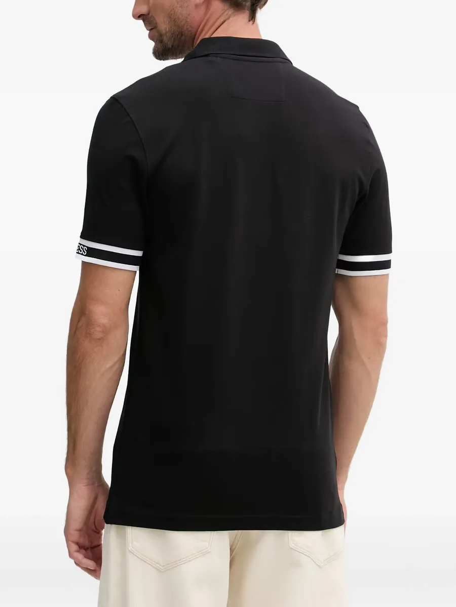 logo-patch cotton polo shirt 3