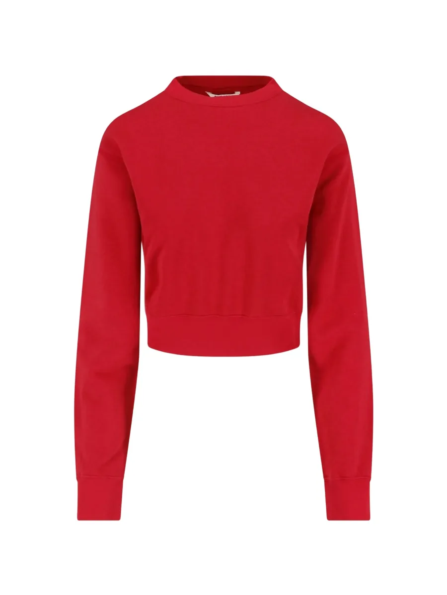 cropped long-sleeve sweatshirt 1