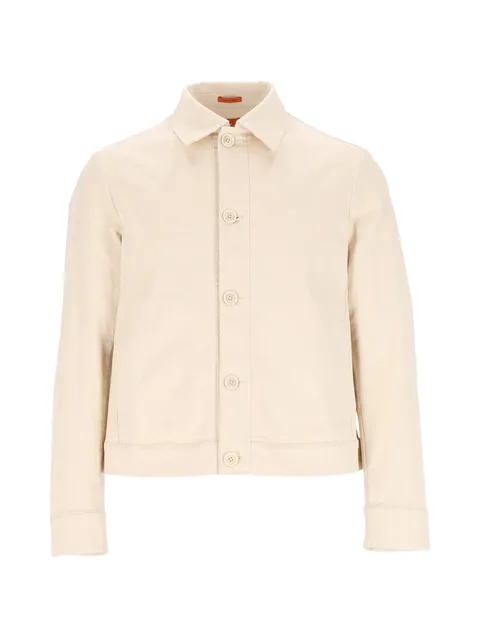 button-fastening overshirt