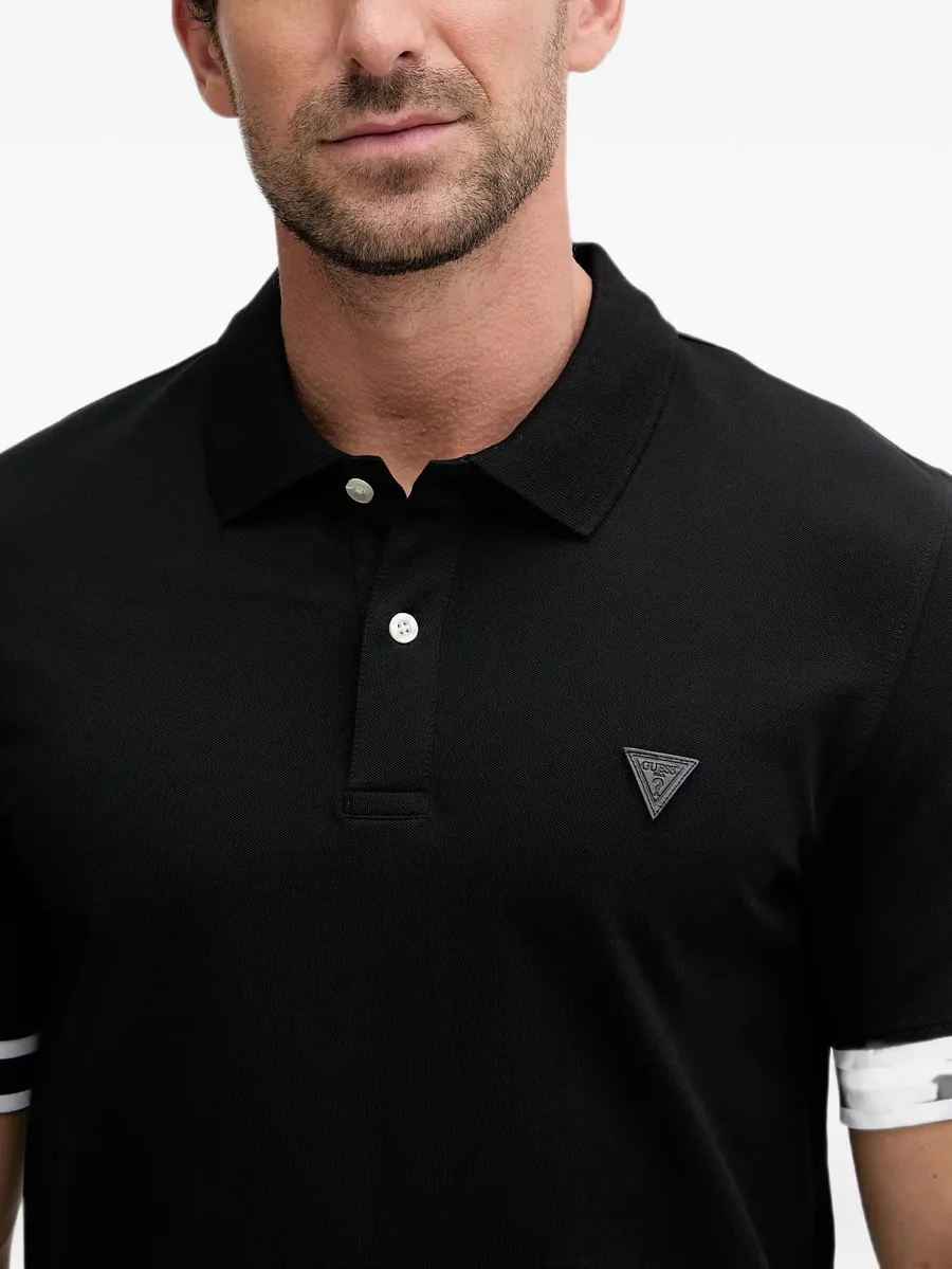 logo-patch cotton polo shirt 4