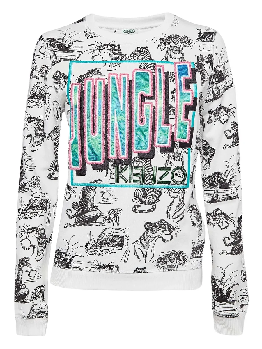 jungle-print long-sleeve sweatshirt 2